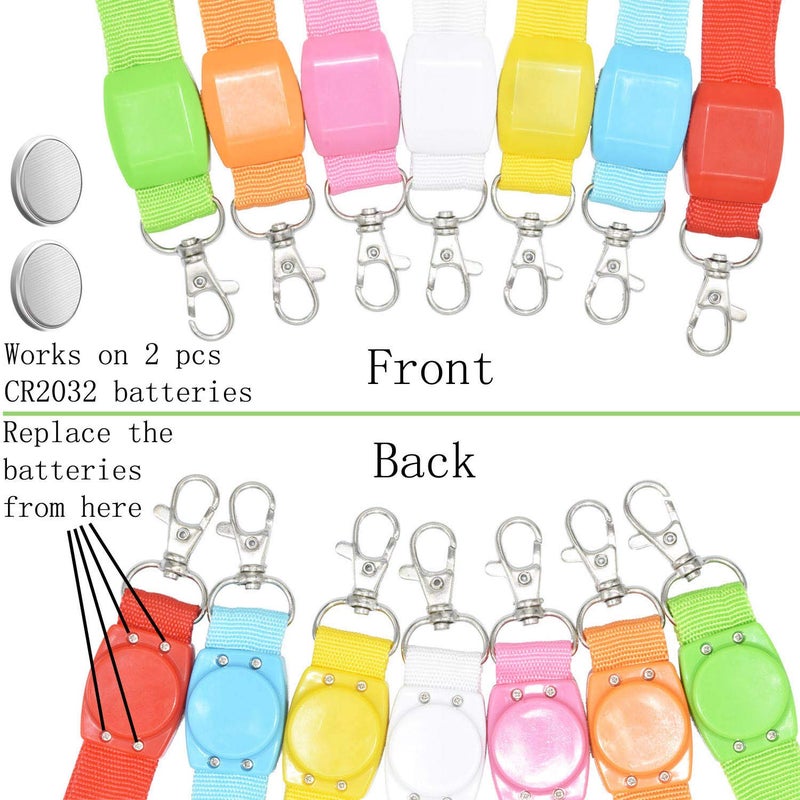 AMNQUERXUS LED Light Up Flashing Cruise Lanyards Keychain Key Holder Neck Straps Necklace - Image 5